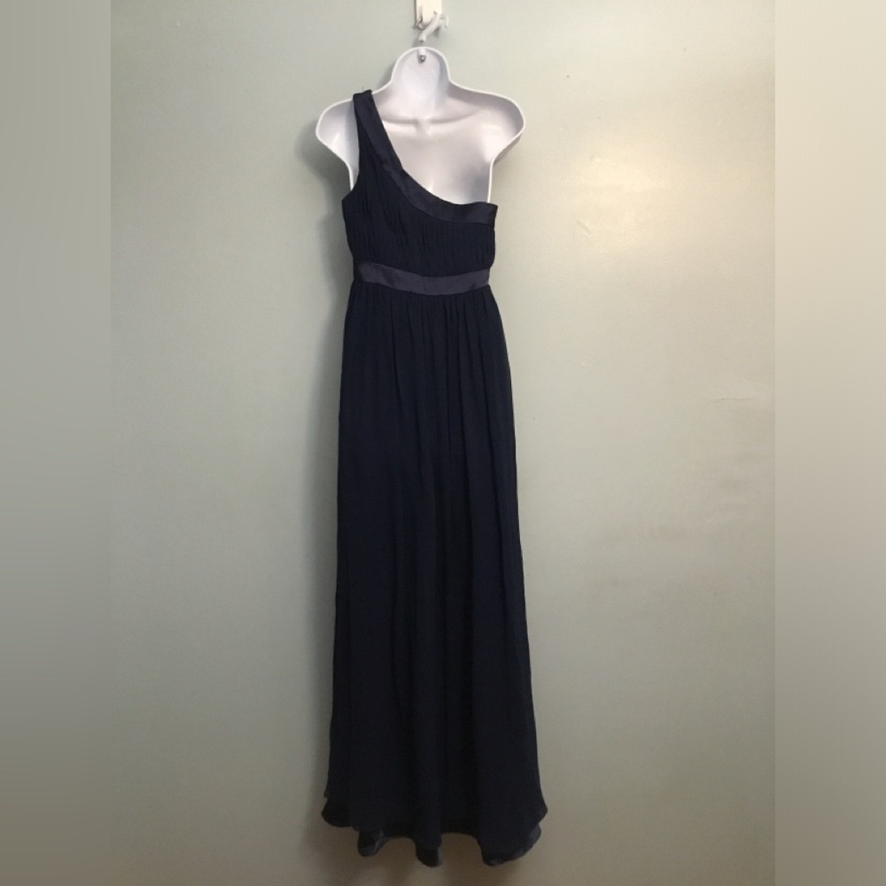 Bari Jay One-Shoulder Navy Dress - Picture 3 of 14